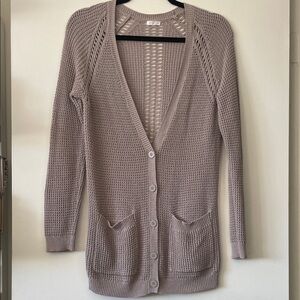 BP|Taupe Open Knit Cardigan Sweater|Small|EUC